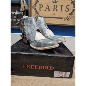Freebird by Steven Desert Ice Multi Women's 8 Booties Buckles NIB Boho Western
